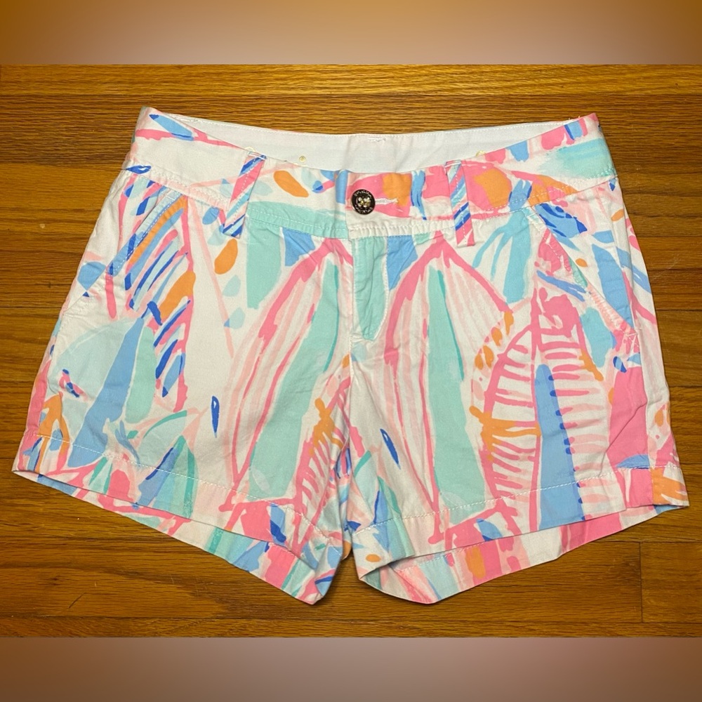 Lilly Pulitzer 💕 Callahan Short Out to Sea 0 EUC ☀️